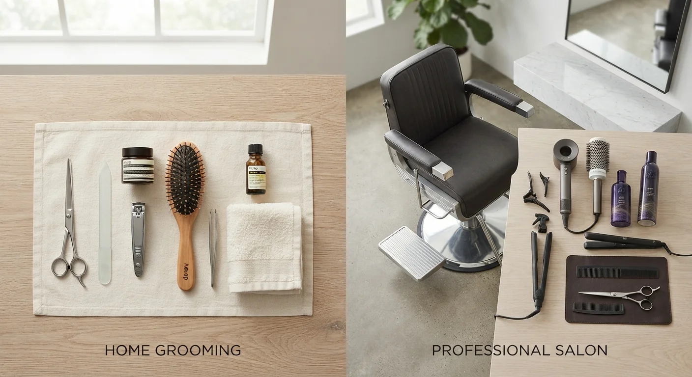 At-Home Grooming vs. Professional Salon Services: Knowing When Each Makes Sense