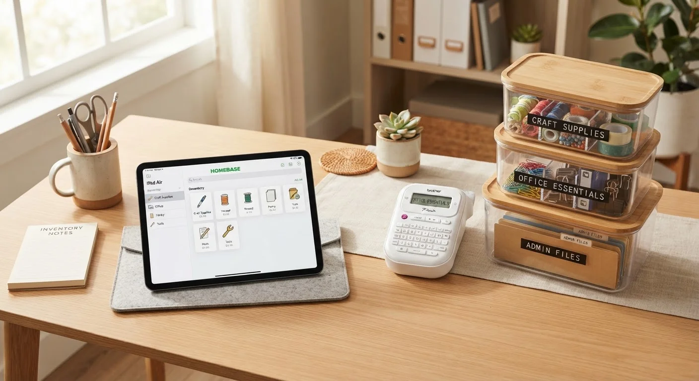 Digital Tools vs. Physical Labels: Managing Home Organization Without Overthinking It
