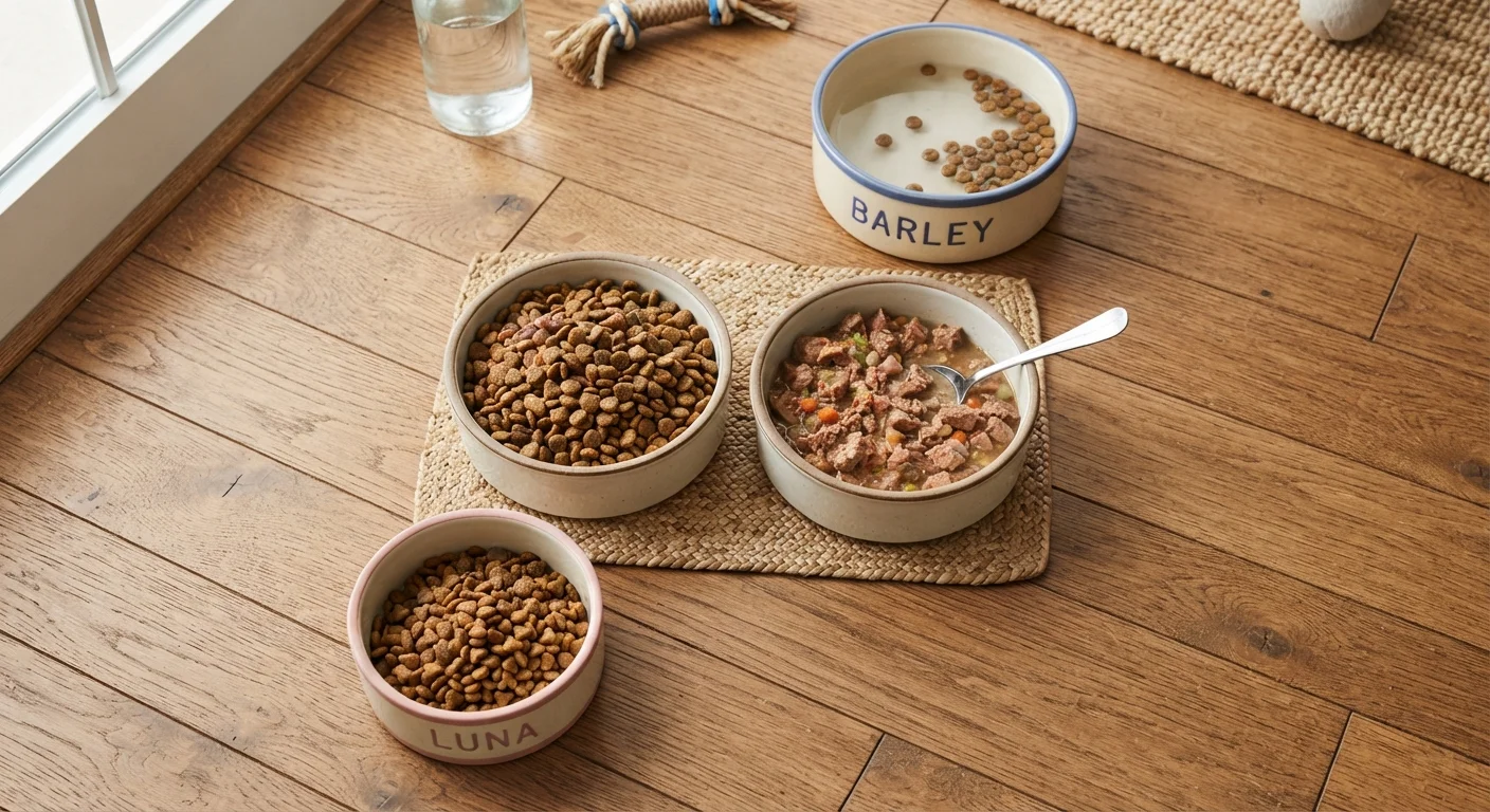 Dry Food vs. Wet Food for Dogs and Cats