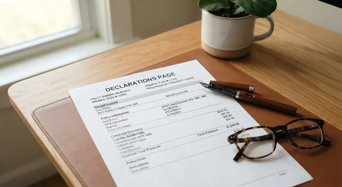 Making Sense of Your Insurance Declarations Page