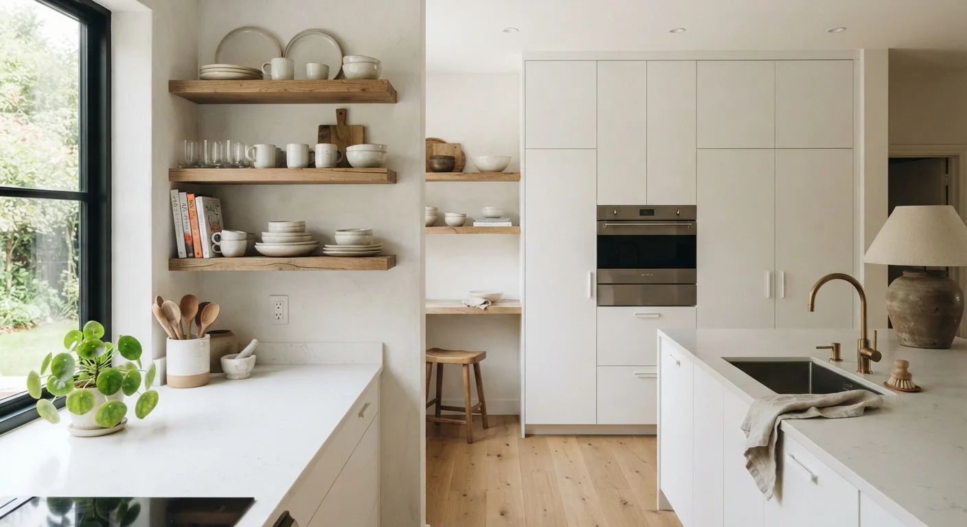 Open Shelving vs. Closed Cabinets: Which Storage Style Actually Works for You