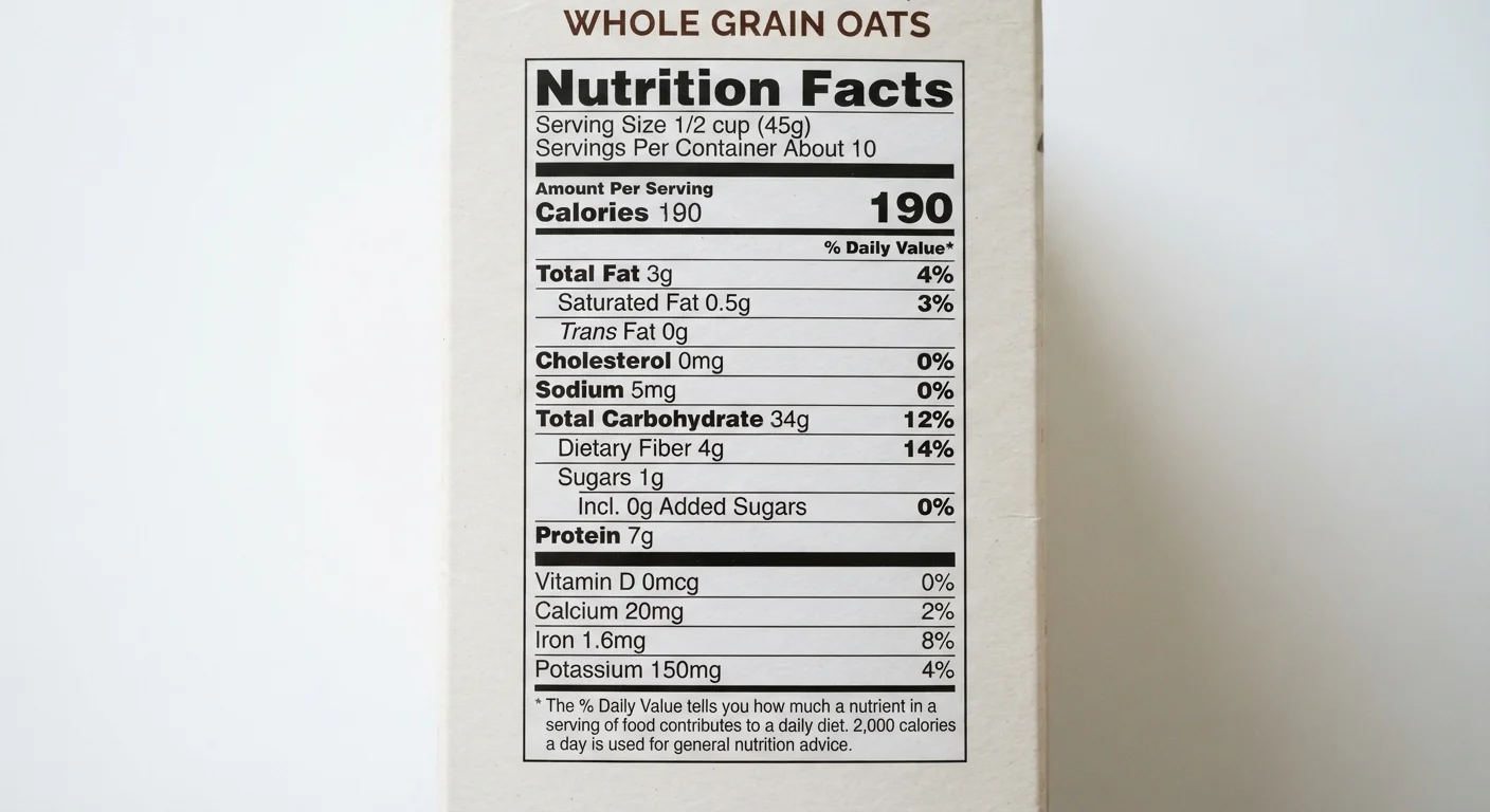 What a Food Label Is Actually Telling You